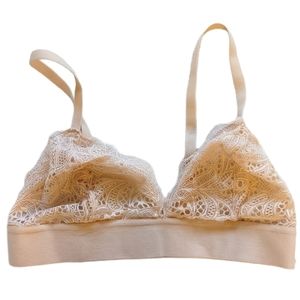 Nude lace bralette